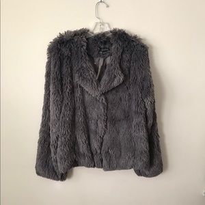 Sanctuary Charcoal Stella Faux Fur Jacket